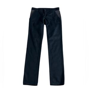 Gucci Black Denim with Logo Patch & Silver Square Embellishments - Gucci 38
